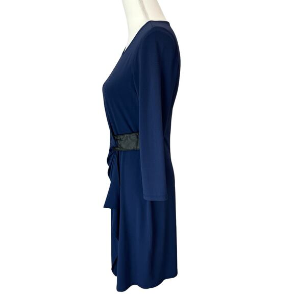 IRIS SETLAKWE Dress Womens Medium Navy Blue Career Modern Classic Minimalist - Picture 4 of 11